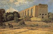 Alfred Sisley The Aqueduct at Marly Sweden oil painting artist